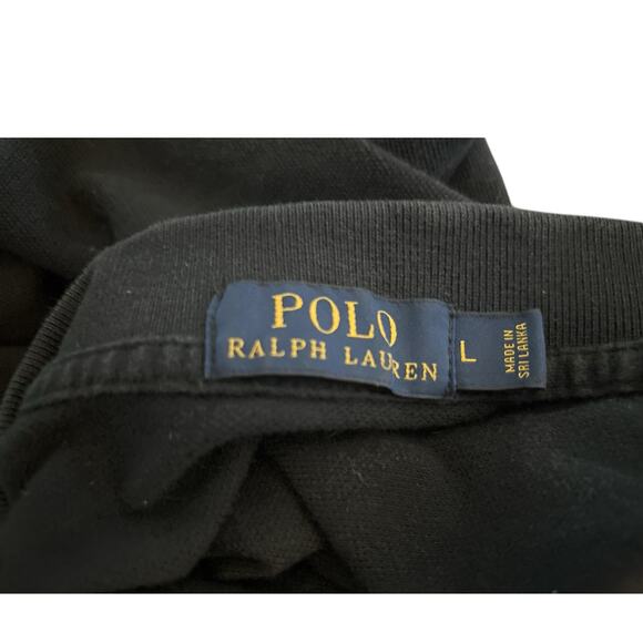 Ralph Lauren Polo Shirt, Size Large, Black with Red Pony - Picture 5 of 5